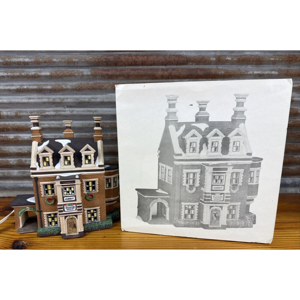 Dept 56 Heritage Village Collection “Dursley Manor” Dickens Village Series 1995
